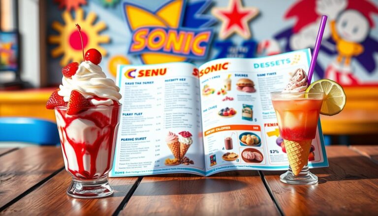 Sonic Dessert Menu