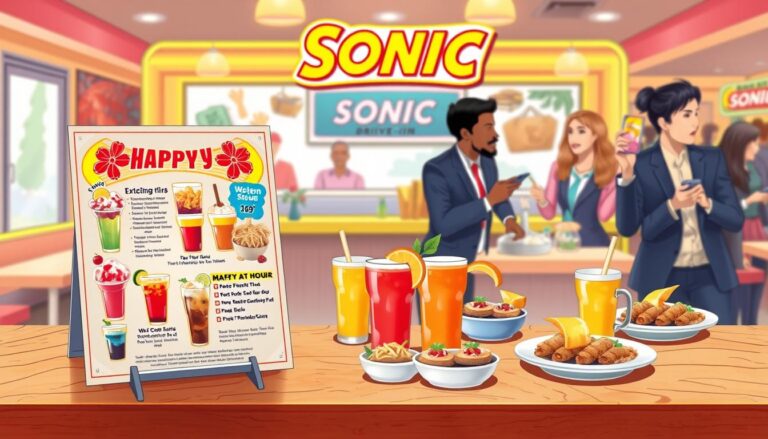Sonic Happy Hour Menu