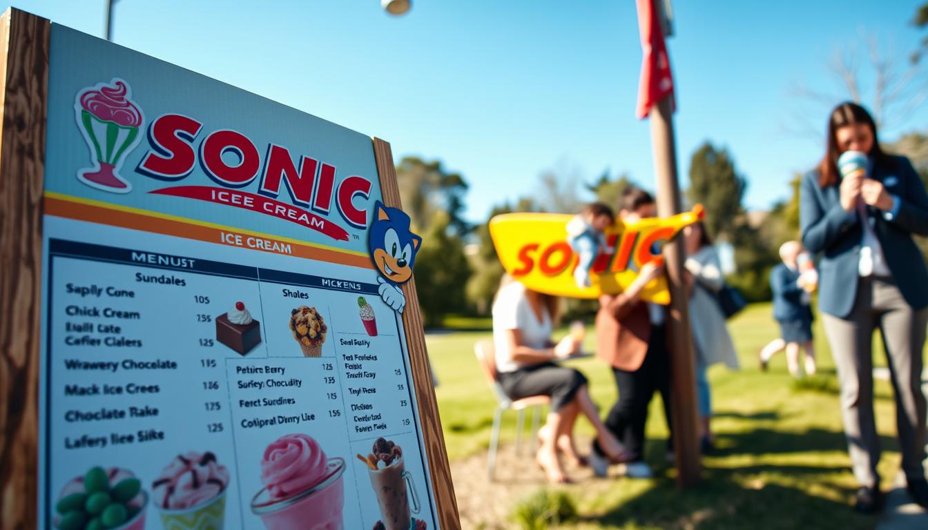 Sonic Ice Cream Menu