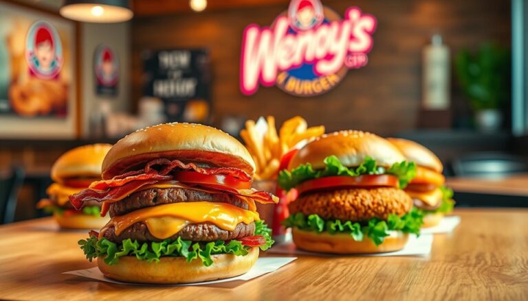 Wendy's Burger Menu