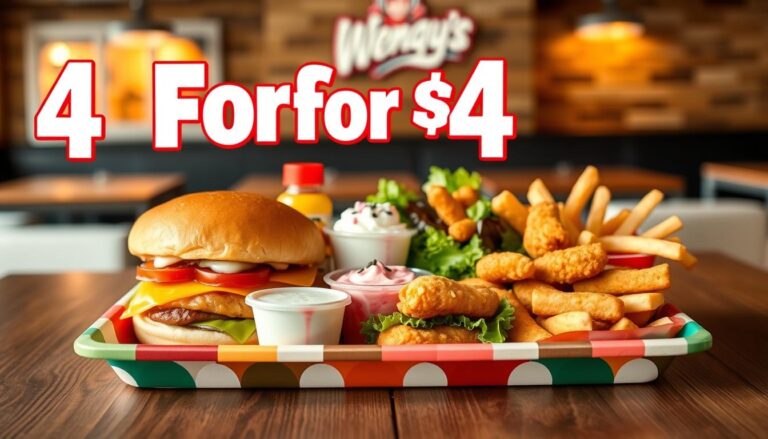 Wendy's Menu 4 For $4