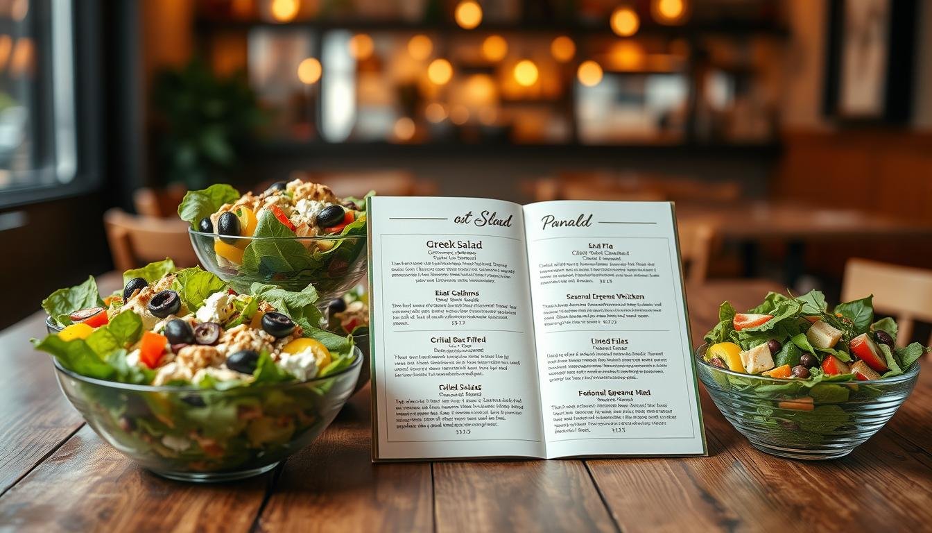 panera bread salad menu