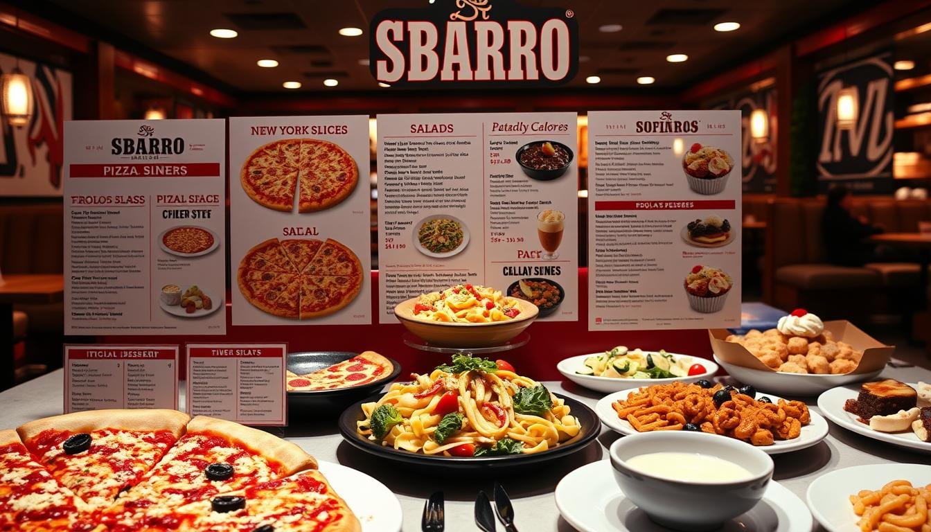 sbarro menu